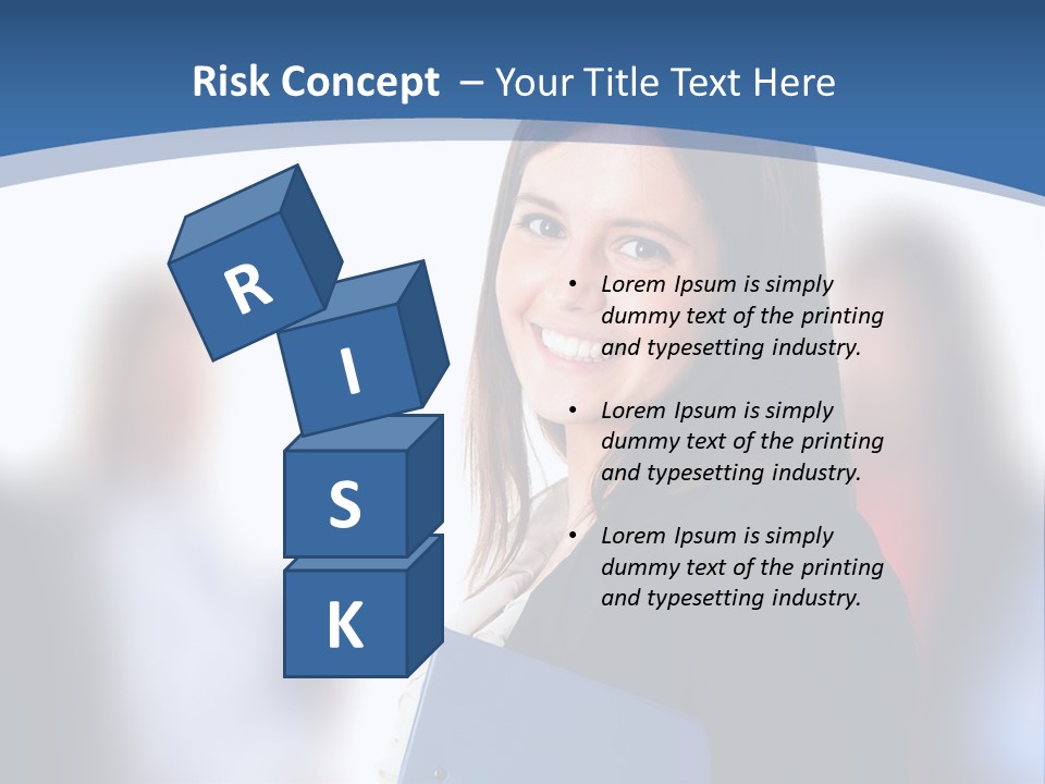 The Girl Is Smiling PowerPoint Template