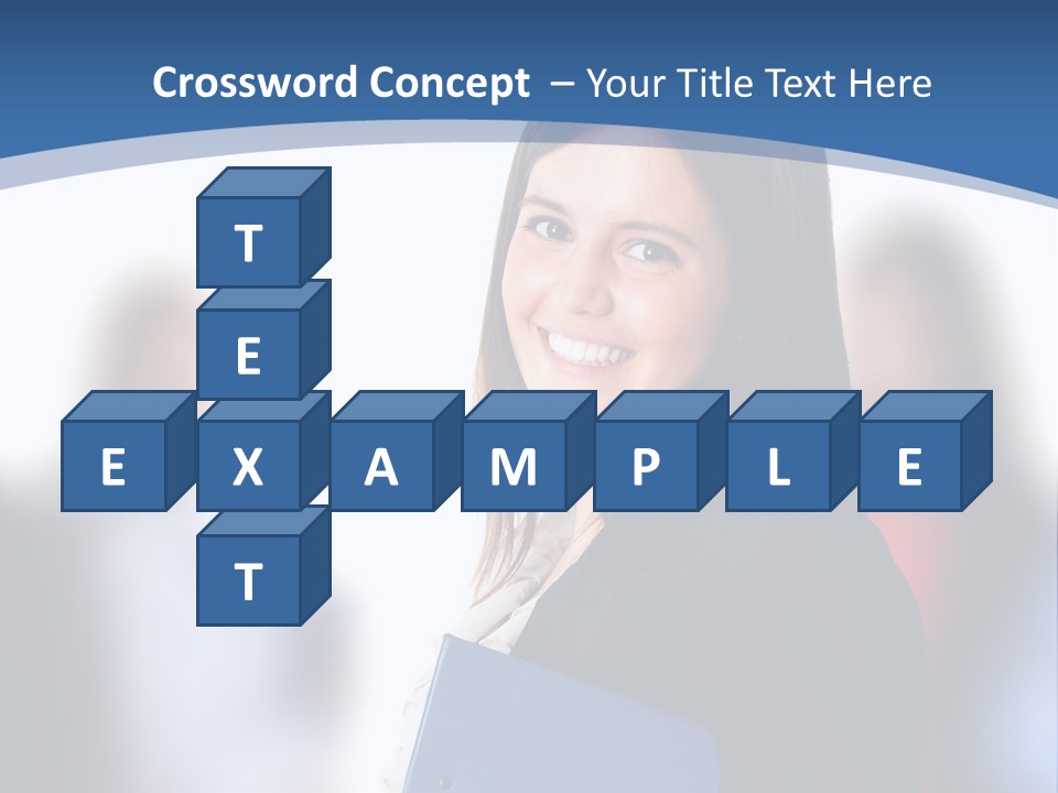 The Girl Is Smiling PowerPoint Template