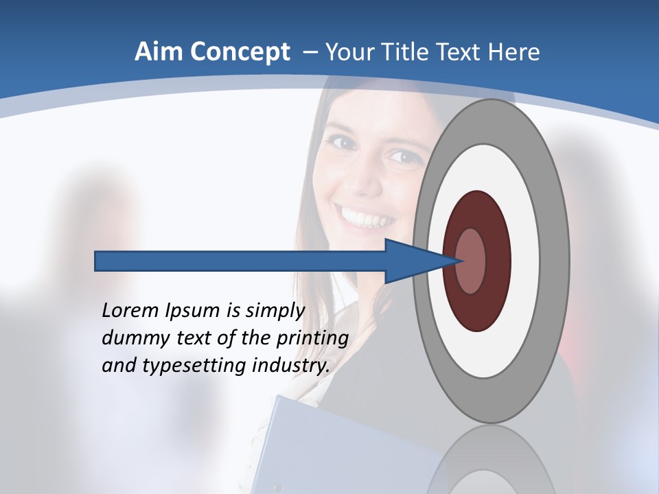 The Girl Is Smiling PowerPoint Template