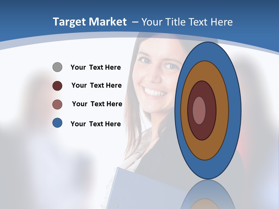 The Girl Is Smiling PowerPoint Template