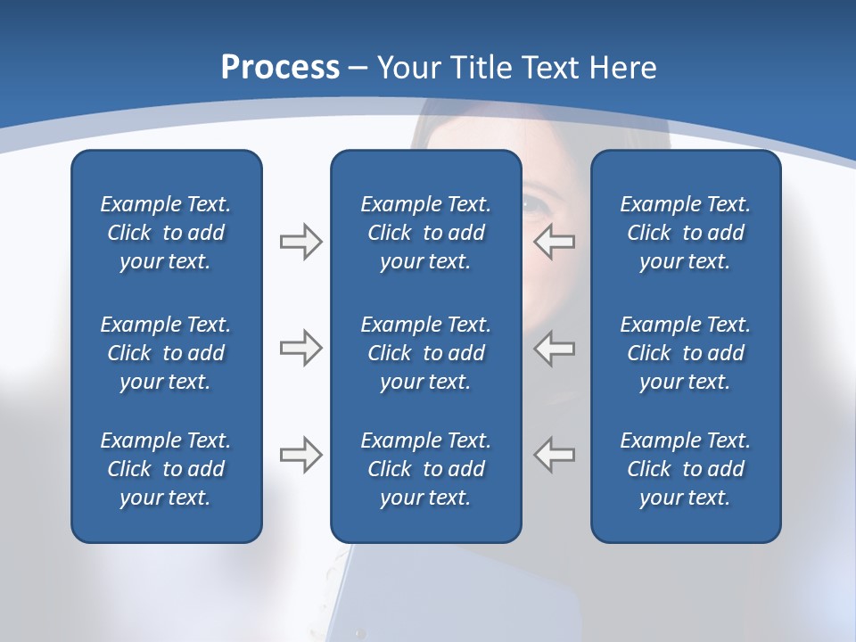 The Girl Is Smiling PowerPoint Template