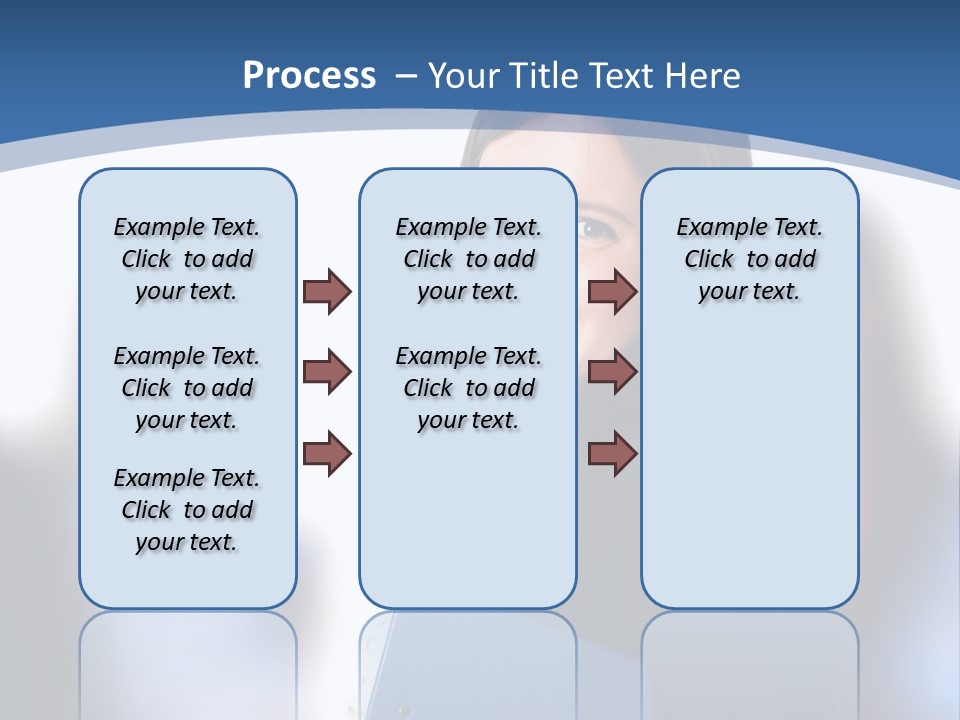 The Girl Is Smiling PowerPoint Template