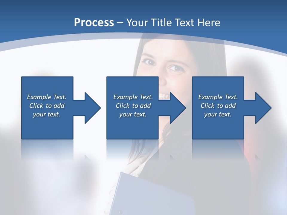 The Girl Is Smiling PowerPoint Template