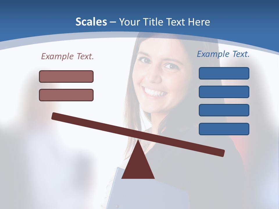 The Girl Is Smiling PowerPoint Template