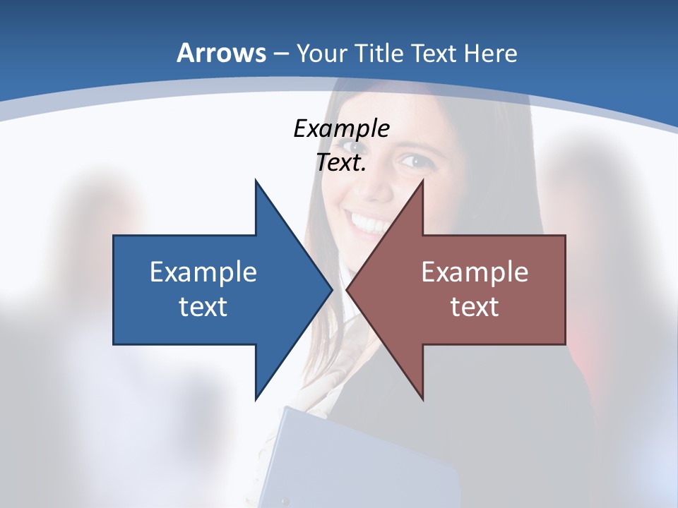 The Girl Is Smiling PowerPoint Template