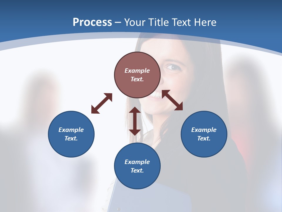 The Girl Is Smiling PowerPoint Template