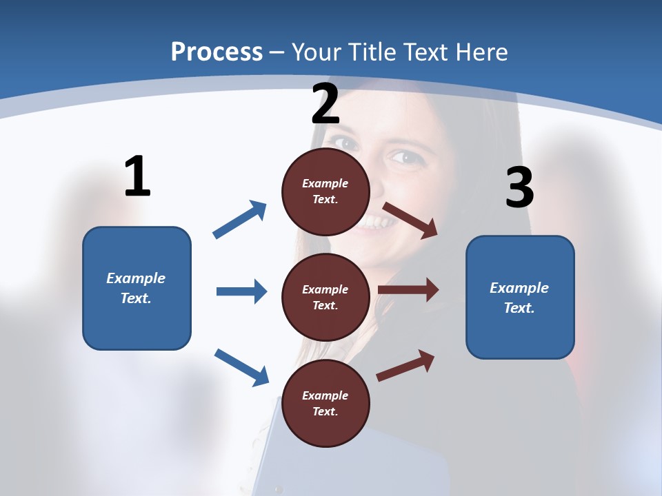 The Girl Is Smiling PowerPoint Template