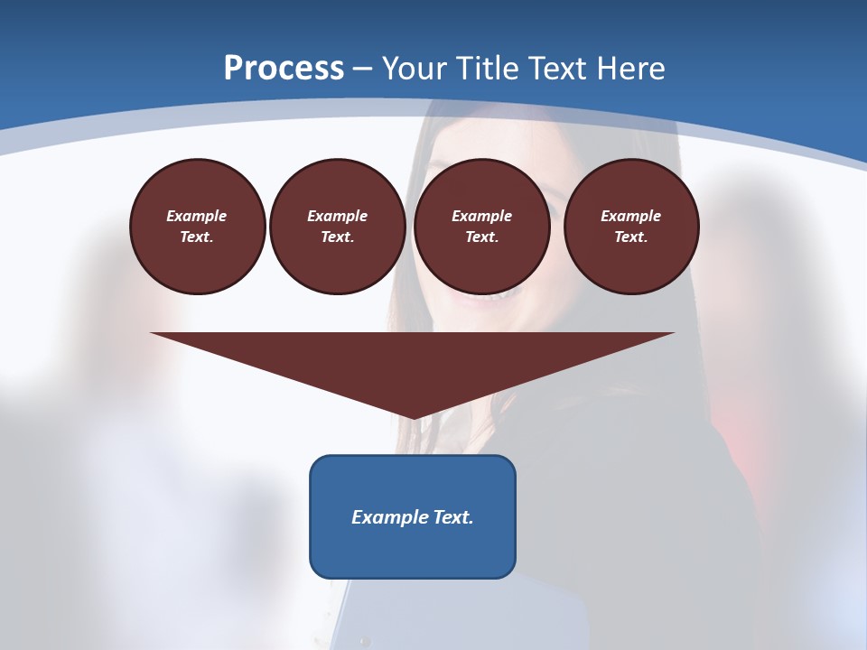 The Girl Is Smiling PowerPoint Template