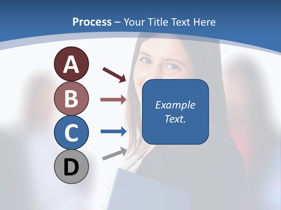 The Girl Is Smiling PowerPoint Template