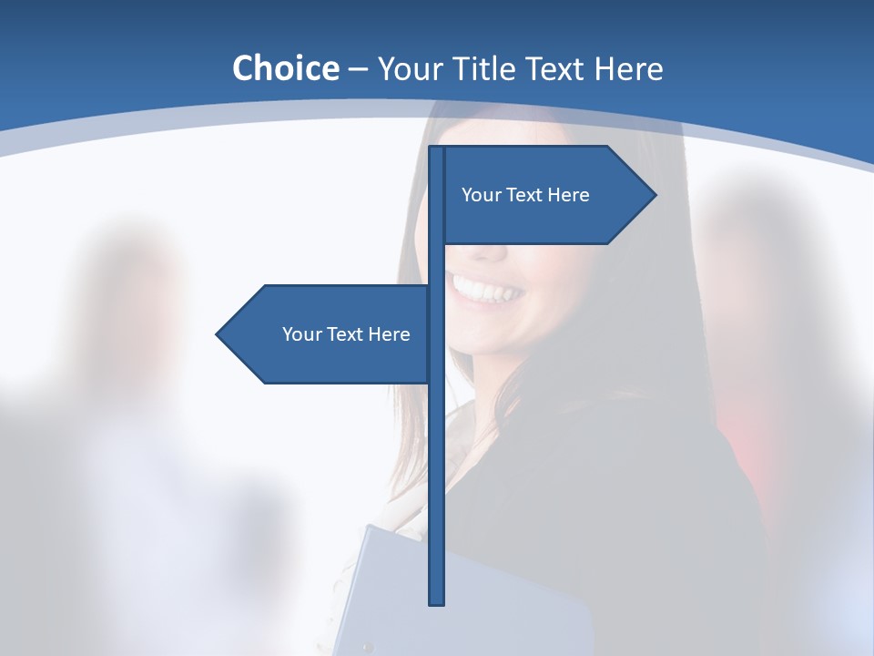 The Girl Is Smiling PowerPoint Template