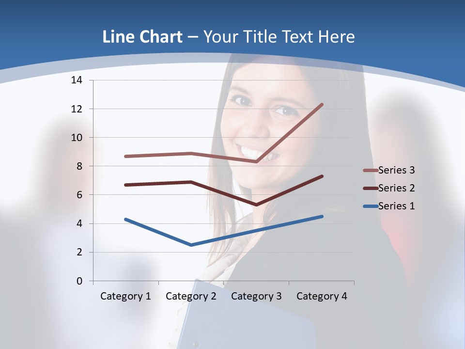 The Girl Is Smiling PowerPoint Template