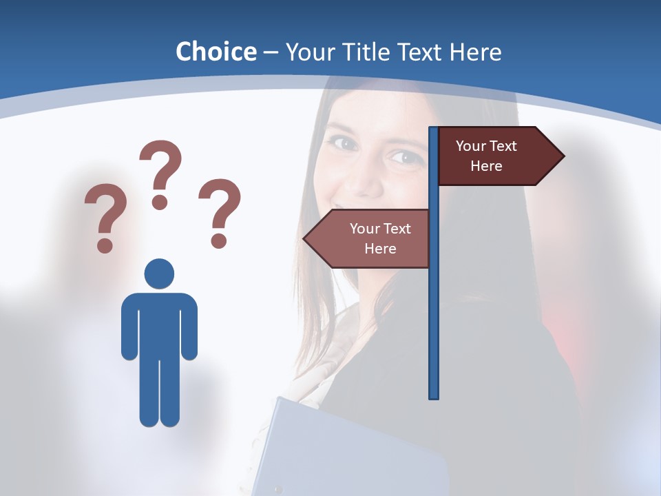 The Girl Is Smiling PowerPoint Template