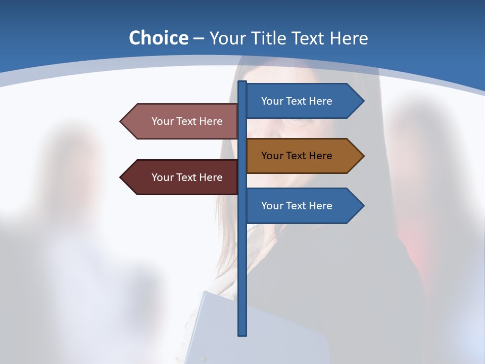 The Girl Is Smiling PowerPoint Template