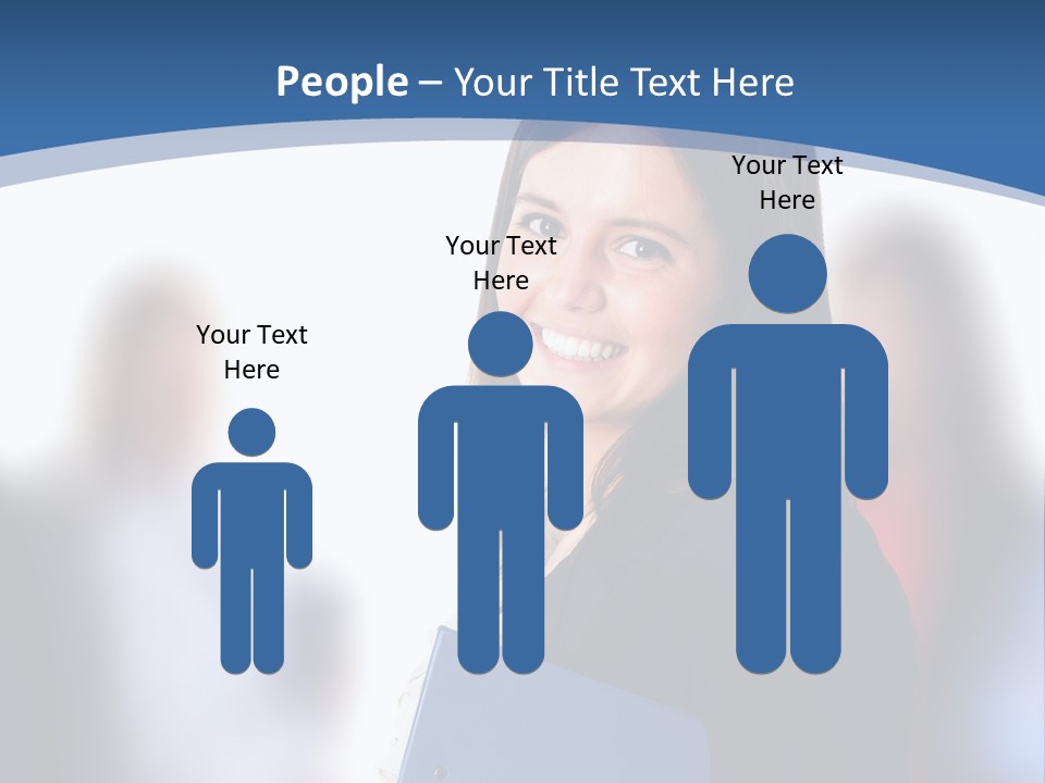 The Girl Is Smiling PowerPoint Template