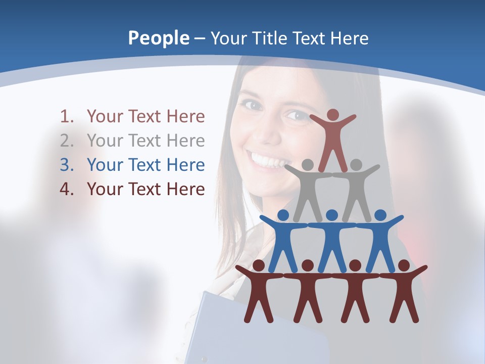 The Girl Is Smiling PowerPoint Template