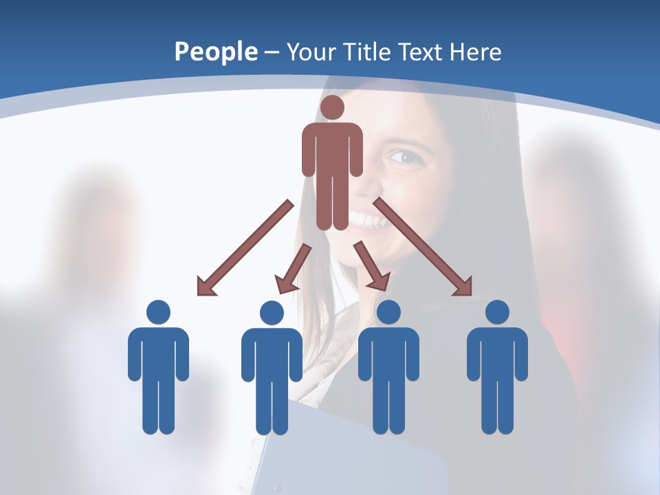 The Girl Is Smiling PowerPoint Template