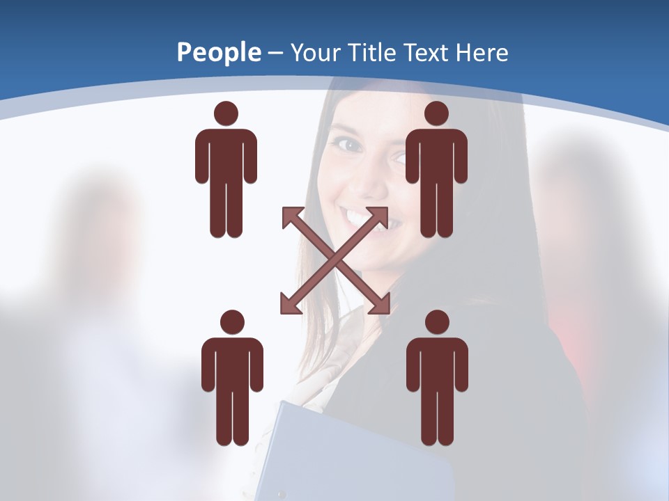 The Girl Is Smiling PowerPoint Template