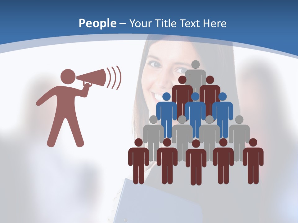 The Girl Is Smiling PowerPoint Template