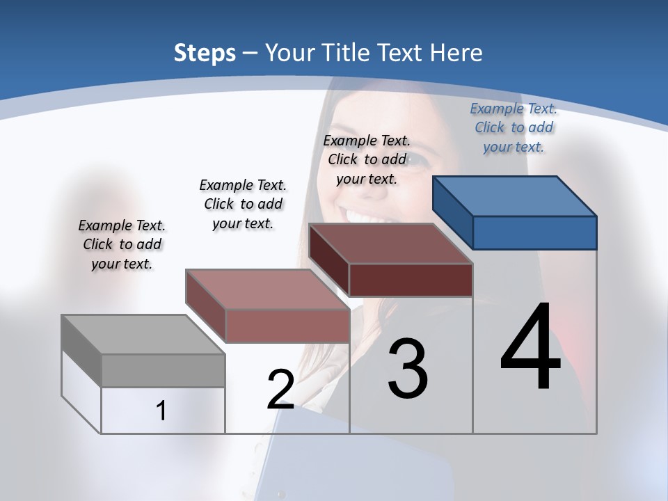 The Girl Is Smiling PowerPoint Template