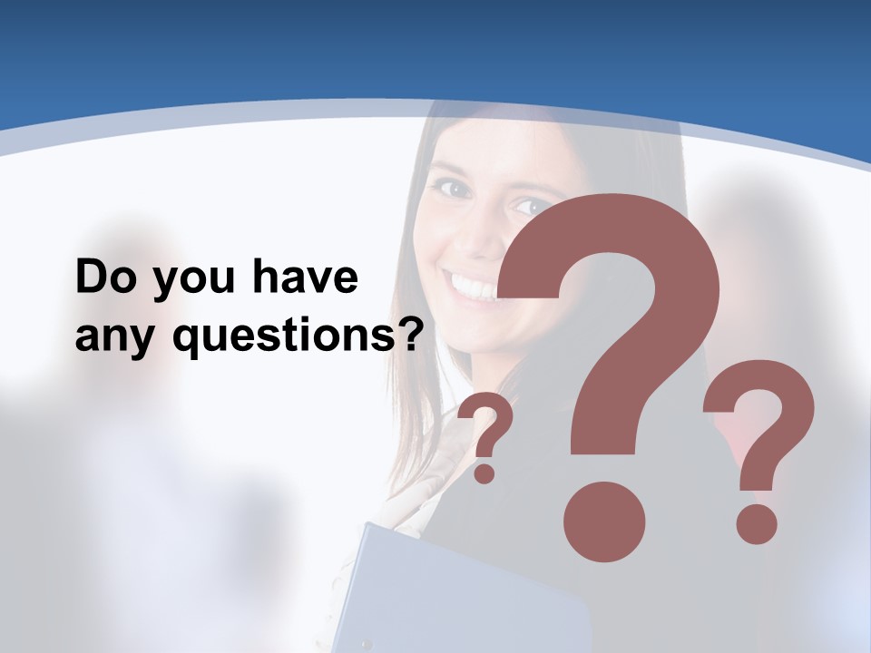 The Girl Is Smiling PowerPoint Template