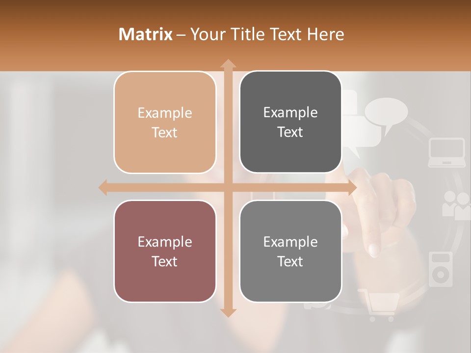 Girl And Digital Life PowerPoint Template