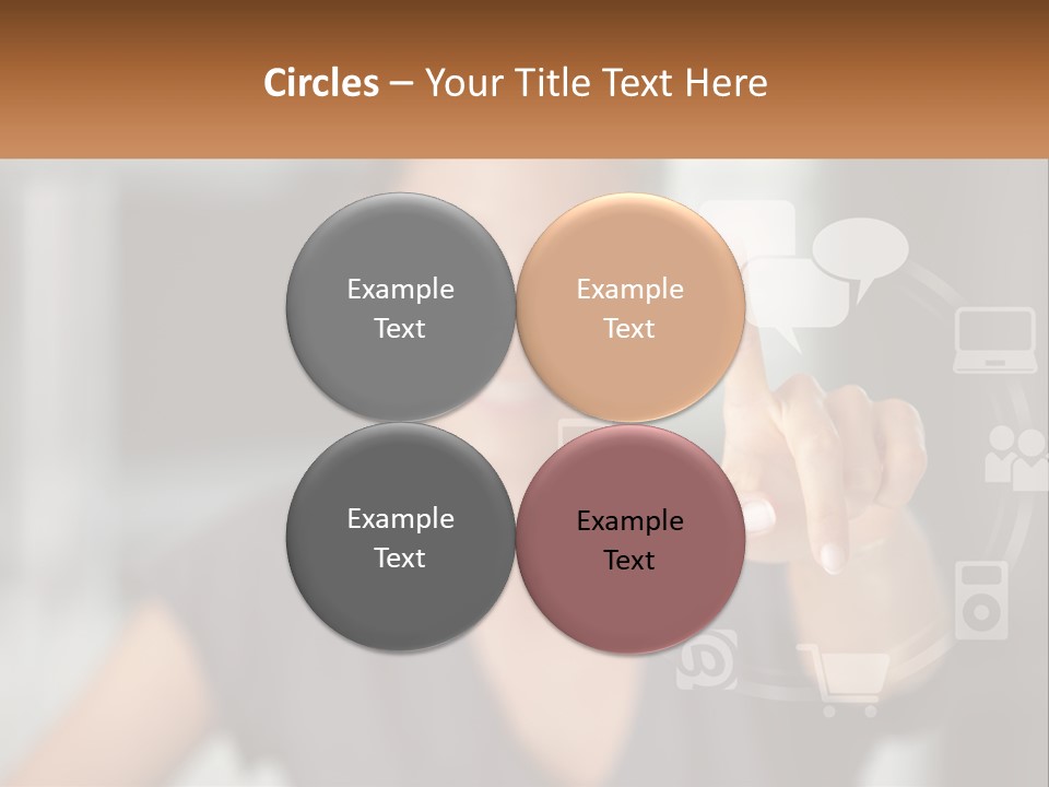 Girl And Digital Life PowerPoint Template