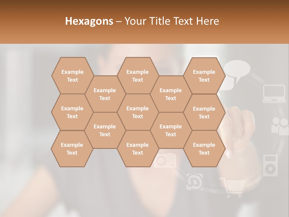 Girl And Digital Life PowerPoint Template