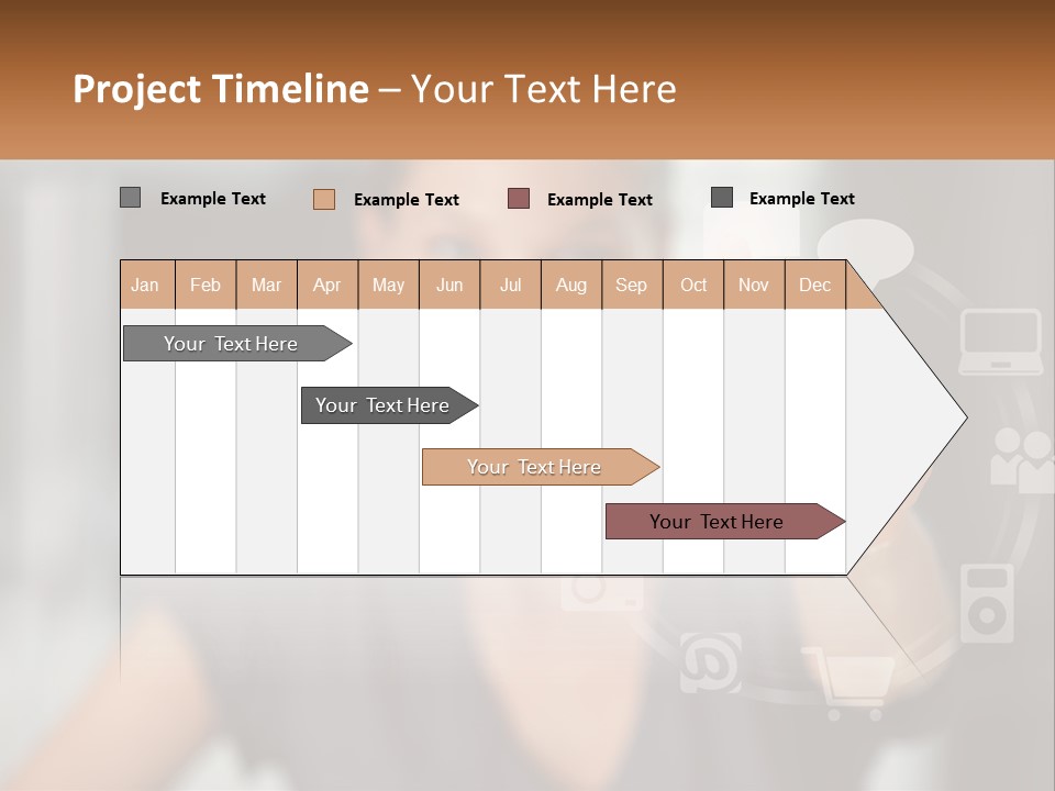 Girl And Digital Life PowerPoint Template