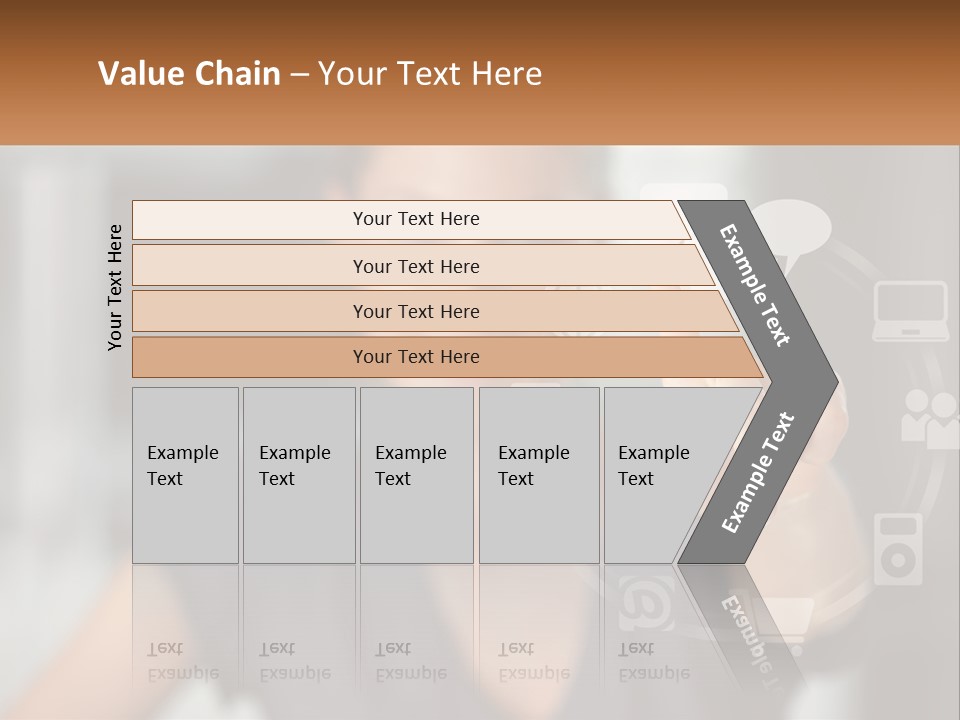 Girl And Digital Life PowerPoint Template