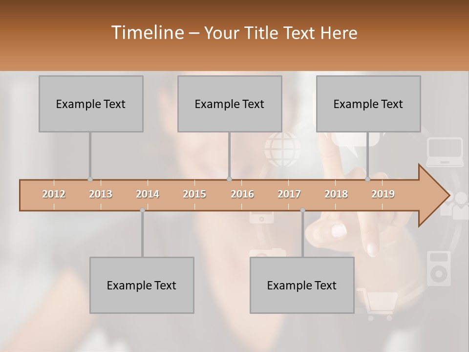 Girl And Digital Life PowerPoint Template