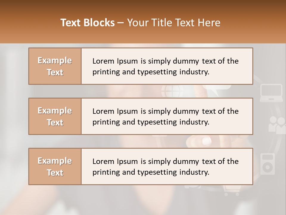 Girl And Digital Life PowerPoint Template