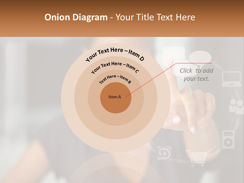 Girl And Digital Life PowerPoint Template