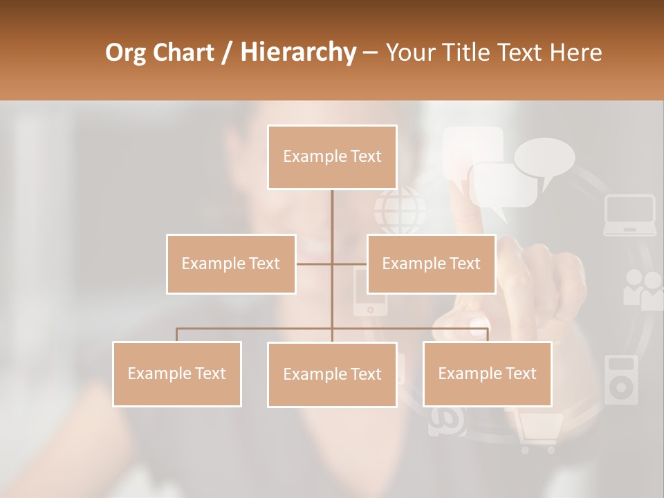 Girl And Digital Life PowerPoint Template