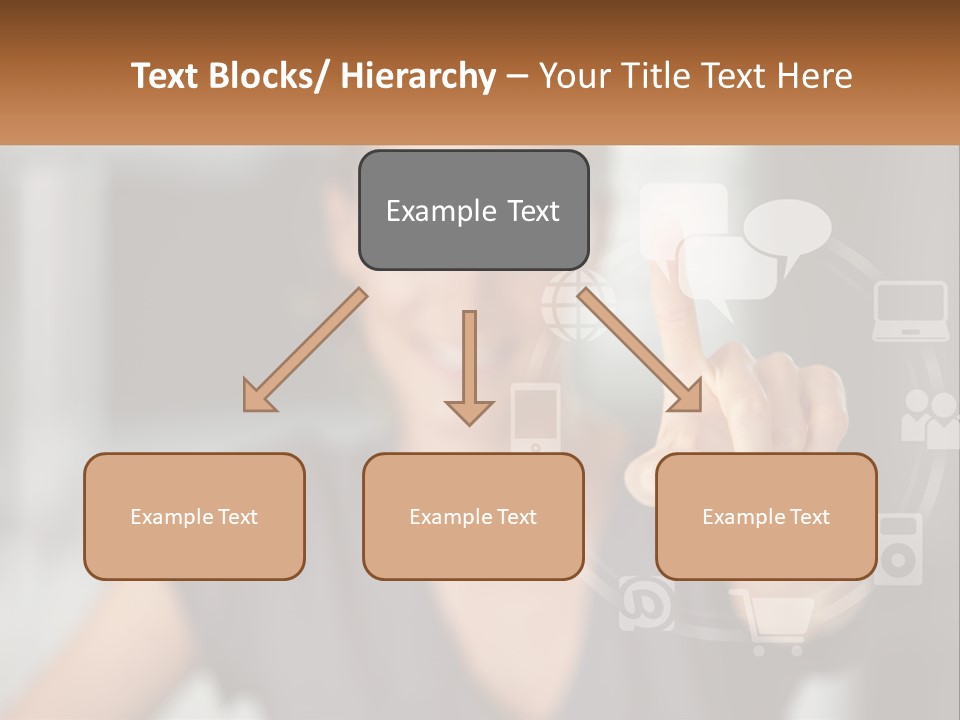 Girl And Digital Life PowerPoint Template