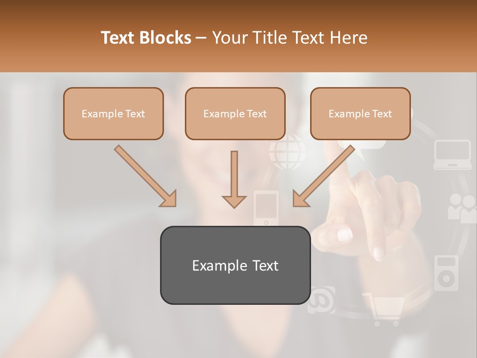Girl And Digital Life PowerPoint Template