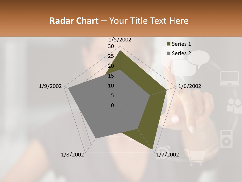 Girl And Digital Life PowerPoint Template