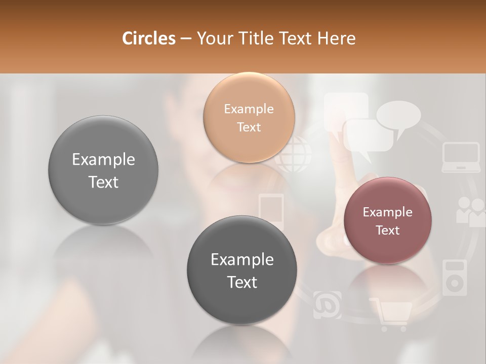 Girl And Digital Life PowerPoint Template