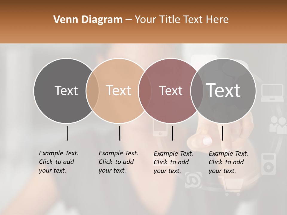 Girl And Digital Life PowerPoint Template