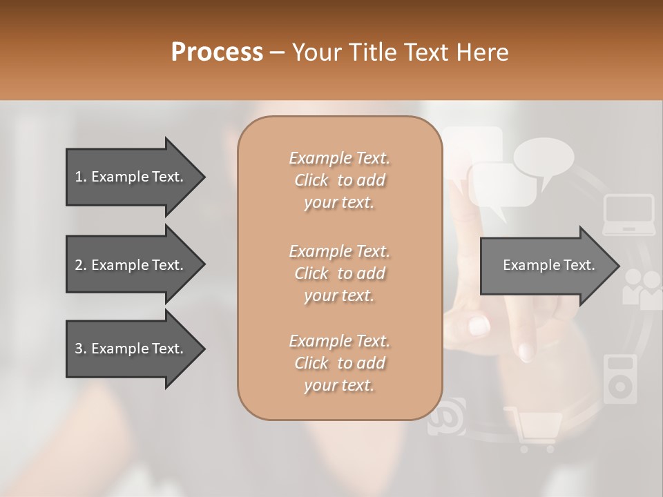 Girl And Digital Life PowerPoint Template