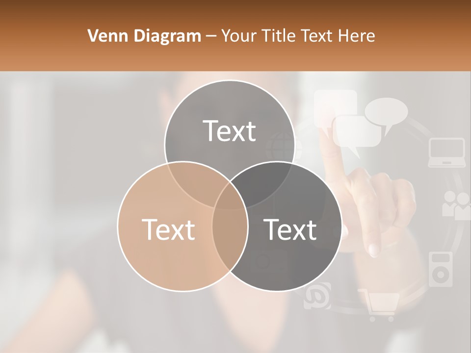 Girl And Digital Life PowerPoint Template