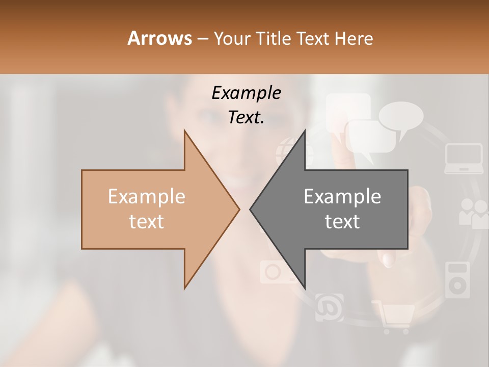 Girl And Digital Life PowerPoint Template