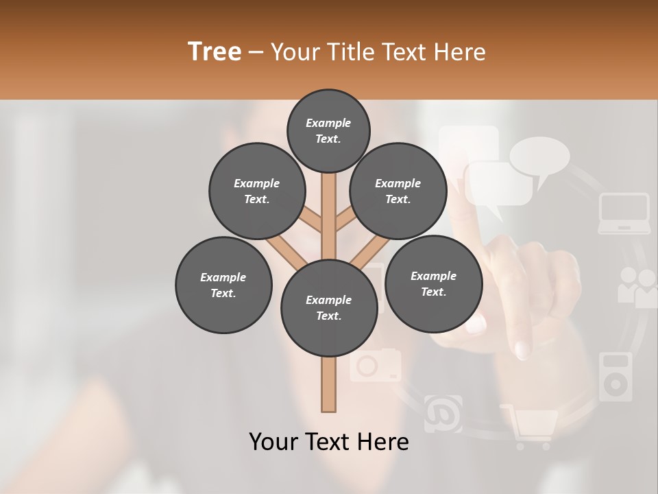 Girl And Digital Life PowerPoint Template