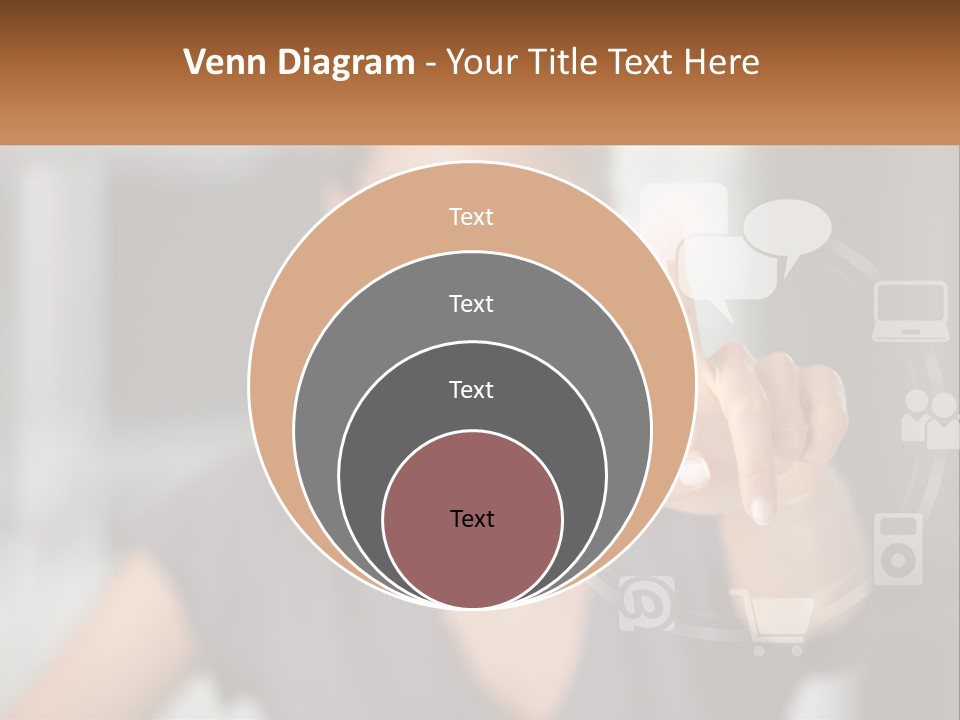 Girl And Digital Life PowerPoint Template