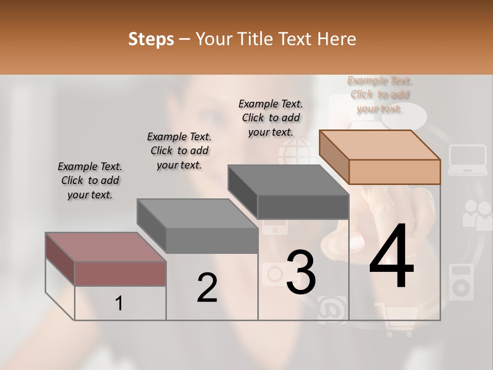 Girl And Digital Life PowerPoint Template