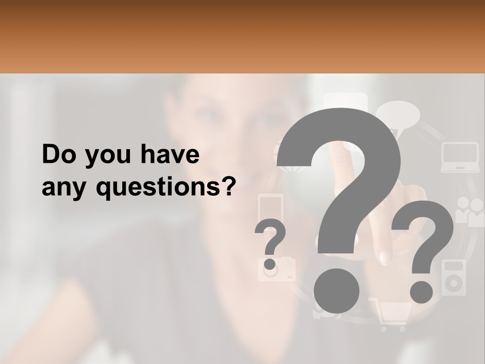 Girl And Digital Life PowerPoint Template