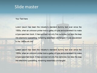 Construction, Pouring Concrete Reinforcement PowerPoint Template
