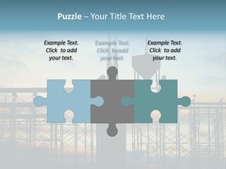 Construction, Pouring Concrete Reinforcement PowerPoint Template