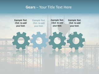 Construction, Pouring Concrete Reinforcement PowerPoint Template