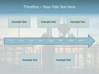 Construction, Pouring Concrete Reinforcement PowerPoint Template