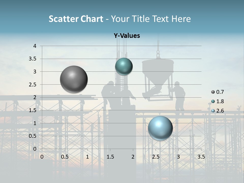 Construction, Pouring Concrete Reinforcement PowerPoint Template